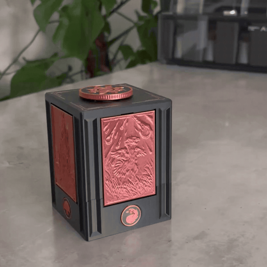 MTG Commander Sürgülü Deck Kutusu - Özel 3D Baskı Kart Saklama