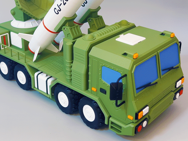 LT-310 Uzun Menzilli Radar Füze Fırlatıcı 3D Baskı Modeli - Hobi ve Koleksiyon