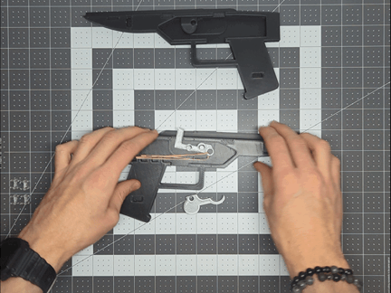 Fonksiyonel Bolt-Action Tüfek - 3D Baskılı Oyuncak Silah