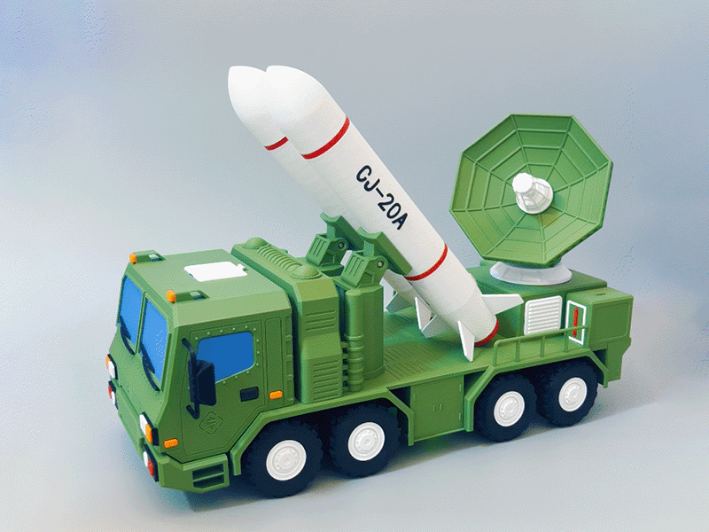 LT-310 Uzun Menzilli Radar Füze Fırlatıcı 3D Baskı Modeli - Hobi ve Koleksiyon