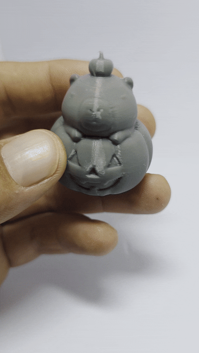 Balkabağı Kapibara Anti-Stress Anahtarlık - Halloween Dekor