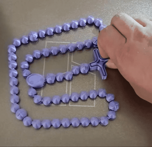 3D Baskı Tespih - Tam Baskıda Birleşen Özel Tasarım