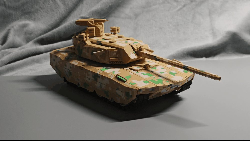 CyberBrick Type 100 Tank RC Model - 3D Baskılı Oyuncak