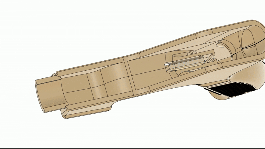 Calico M-950 Su Tabancası Oyuncak - 3D Baskılı Su Savaş Silahı