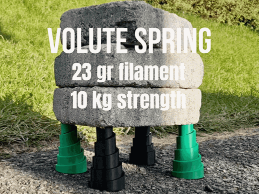Volüt Sıkıştırma Yayı - Dayanıklı 3D Baskı Bahar