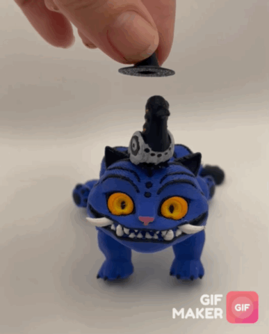 Esnek K-Pop Demon Hunters Derp Kaplan ve Kuş 3D Baskı Figür Seti