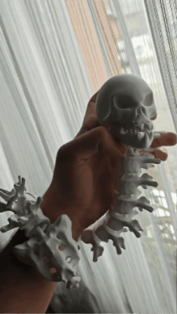 Hareketli Halloween Canavarı The Biter - 3D Baskı Maketi