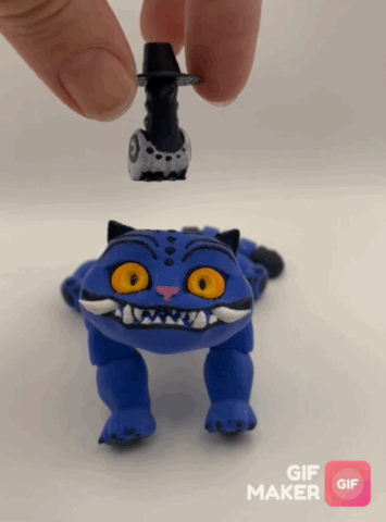 Esnek K-Pop Demon Hunters Derp Kaplan ve Kuş 3D Baskı Figür Seti