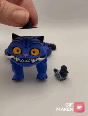 Esnek K-Pop Demon Hunters Derp Kaplan ve Kuş 3D Baskı Figür Seti