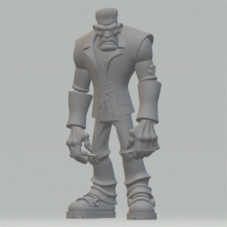 Frankenstein Canavarı Figürü - 3D Baskı Koleksiyon Parçası