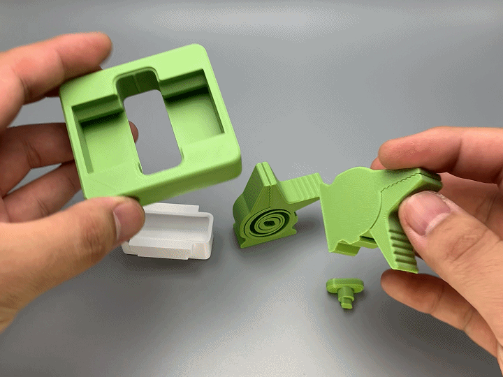 Tek Parmakla Açılan Push Tip Lehim Penseti - 3D Baskı DIY Aksesuar