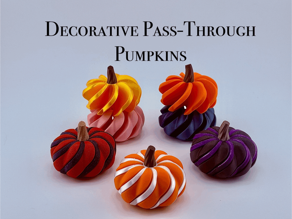 Dekoratif Delikli Balkabağı 3D Baskı Oyuncak - Özel Tasarım