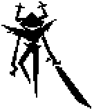 Deltarune Gürleyen Şövalye 3D Baskılı Gösterim Standı