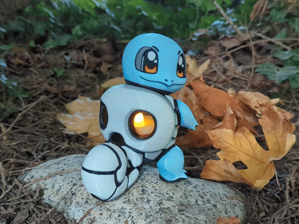 Cadılar Bayramı Squirtle LED Mumluk - 3D Baskı Oyuncak