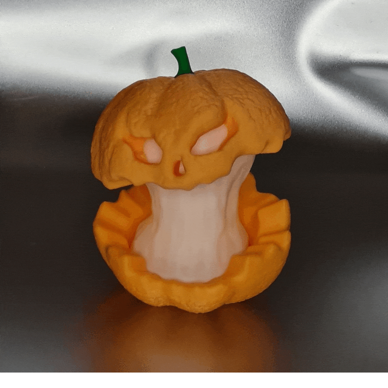 Isıran Cadılar Bayramı Balkabağı - 3D Baskı LED Dekorasyon