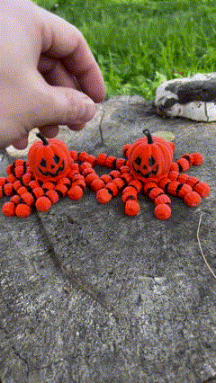 Cadılar Bayramı Ahtapot Balkabağı 3D Baskı Dekorasyon