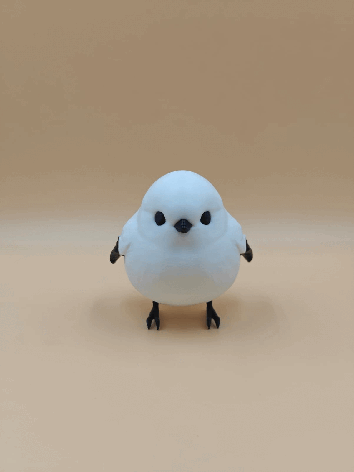 Puff Kar Kuşu 3D Baskılı Dekoratif Mini Figür