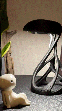 Uzaylı Tasarım LED Lamba - Küçük ve Büyük Boy Fuzzy Skin Kaplama