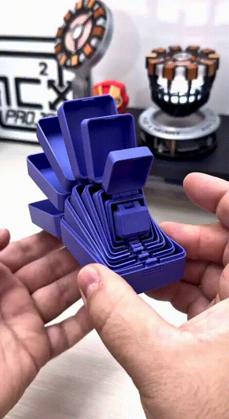 Matryoshka Baskılı 3D İç İçe Kutular - Ofis ve Ev Organizasyonu