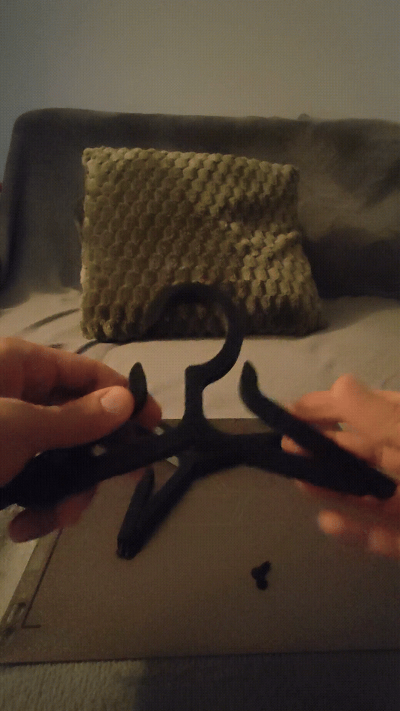 Katlanır Standart Boy Askı - Hafif ve Dayanıklı 3D Baskı Ürün