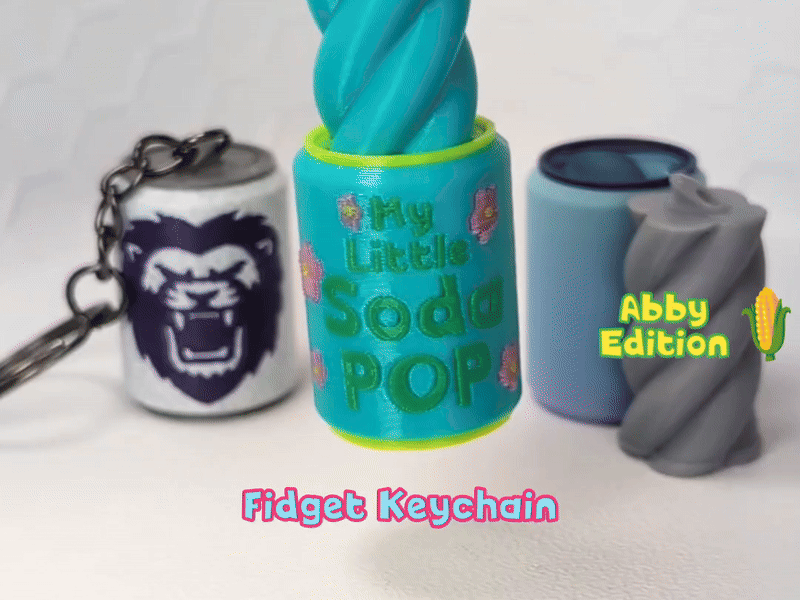 Kpop DH İlhamlı Soda Kolye Fidget Oyuncak - 3D Baskı Anahtarlık