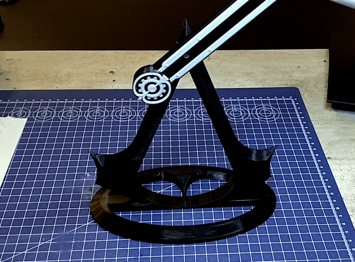 Assassin's Creed Temalı Çift Kaos Sarkacı - 3D Baskı Eğitim Modeli