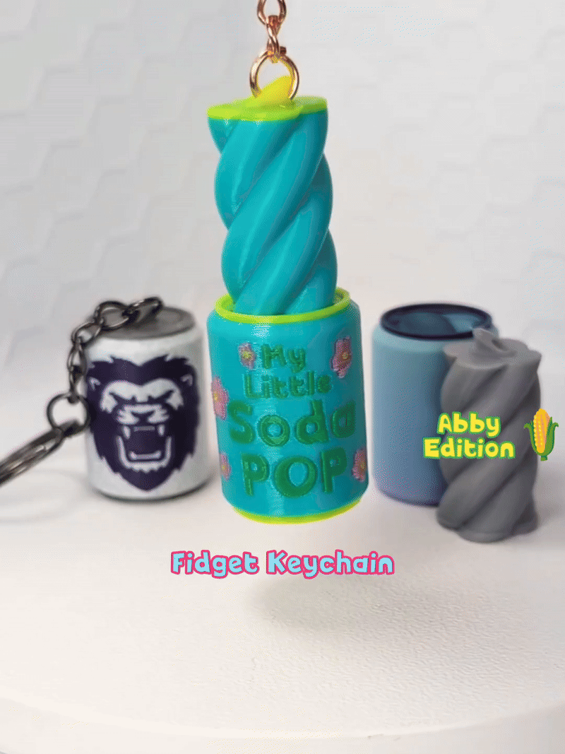Kpop DH İlhamlı Soda Kolye Fidget Oyuncak - 3D Baskı Anahtarlık