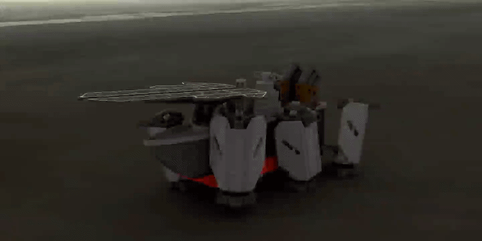 Motorlu Kara Savaş Gemisi 3D Baskı Maket - Hareketli Oyuncak