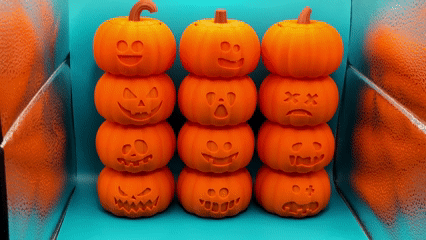 Şık Balkabağı Kasesi - 3D Baskı Dekorasyon - PLA Malzeme