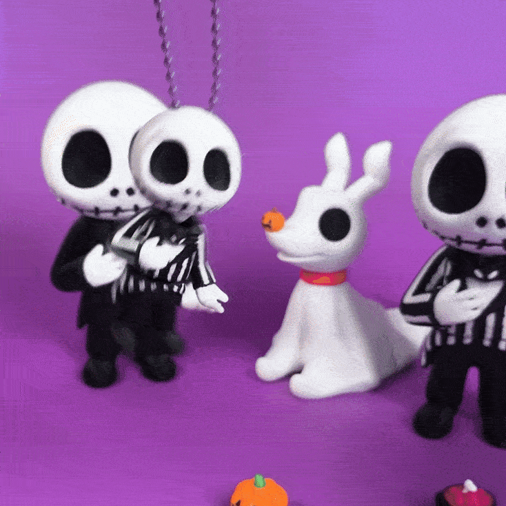 Jack Skellington Flexi Hareketli Figür - Anahtarlık & Oyuncak 3D Baskı