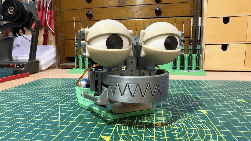Animatronik Ağız Mekanizması - 3D Baskı Robotik DIY Seti