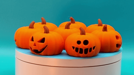 Şık Balkabağı Kasesi - 3D Baskı Dekorasyon - PLA Malzeme