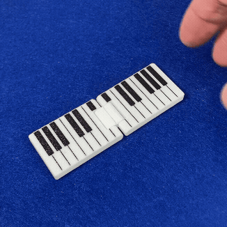 Piyano Tuşlu Müzik Fidget Oyuncak - 3D Baskı Stres Azaltıcı