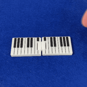 Piyano Tuşlu Müzik Fidget Oyuncak - 3D Baskı Stres Azaltıcı