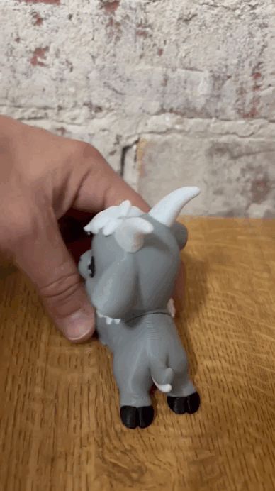 Esnek Keçi Fidget Oyuncağı - 3D Baskılı Hareketli Oyuncak