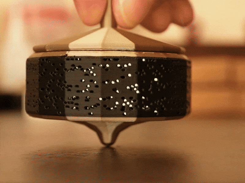 Özel Mesajlı 3D Baskı Gizemli Dönen Top - Zoetropic Şifre