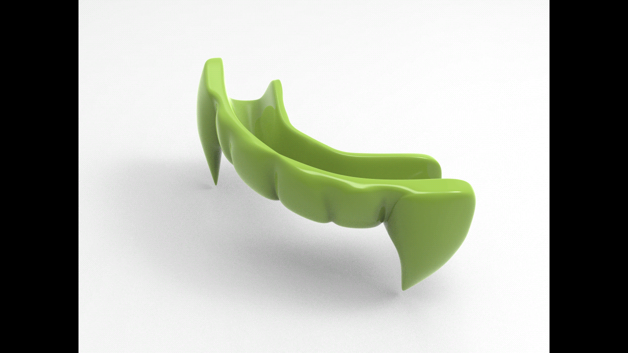 3D Baskı Parlayan Vampir Dişleri - Halloween Aksesuarı 3D Baskı Parlayan Vampir Dişleri - Halloween Aksesuarı